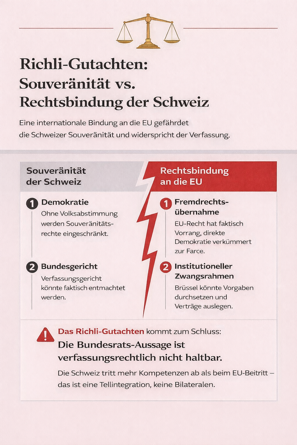 Richli-Gutachten Seite 1: Übersicht und Ausgangslage